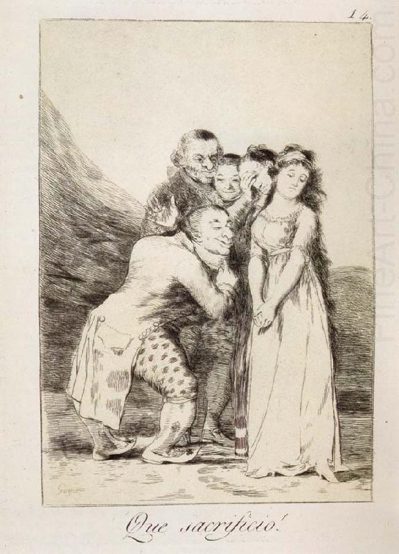 Francisco Goya Sacrificio de Ynteres china oil painting image